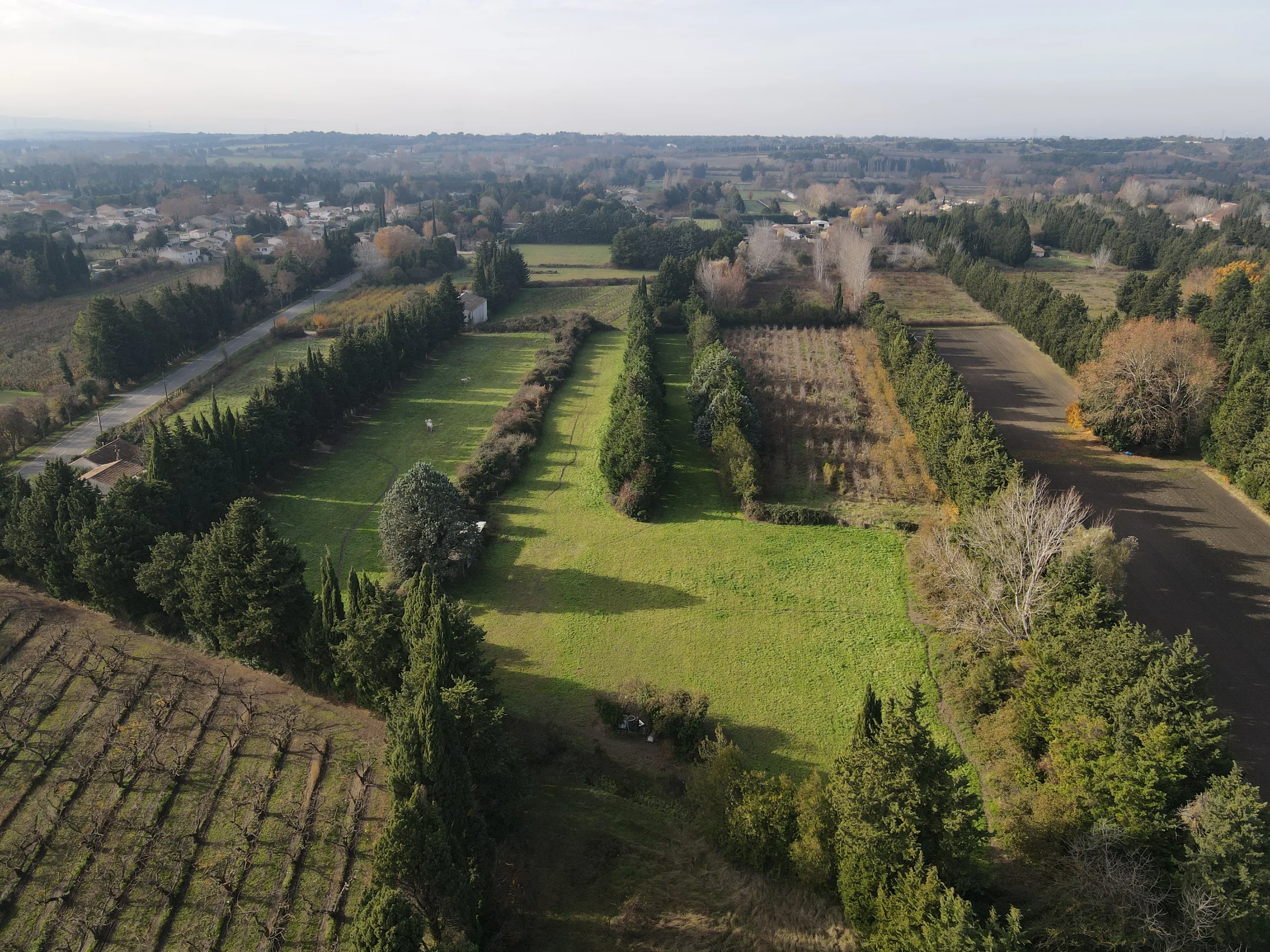Vue aérienne du domaine